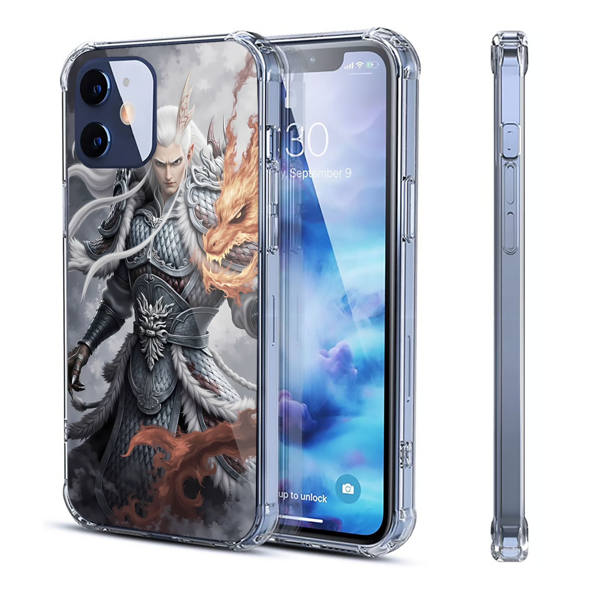 （画像用） Ne Zha 2 ナタ 魔童の大暴れ 【iPhone 12シリーズ対応】透明スマホケース（クリアソフトケース）